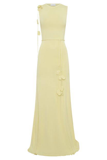 Monay Tulip Maxi Dress - Lemon