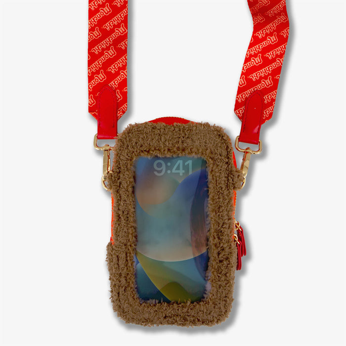 Monchhichi™ Plush Crossbody Phone Wallet - Girl
