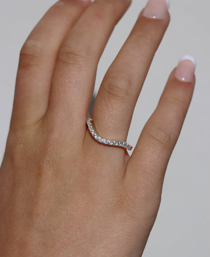 Monet + Line Ring set | Vigselring & Förlovningsring