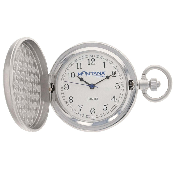 Montana Silversmiths Engraved Silver Pocket Watch