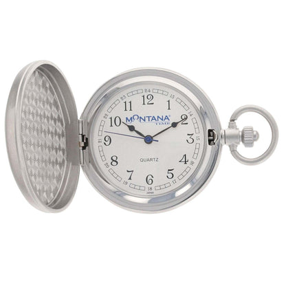 Montana Silversmiths Engraved Silver Pocket Watch