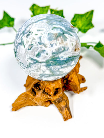 Moss Agate Sphere (58A)