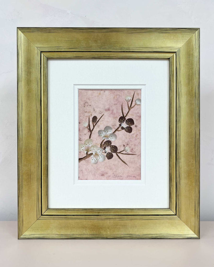 Mottled Cherry Tree Pink - Mini Original Painting - Diane Hill