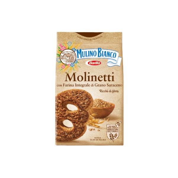 Mulino Bianco Molinetti – Italian Buckwheat & Brown Sugar Shortbread (350g)