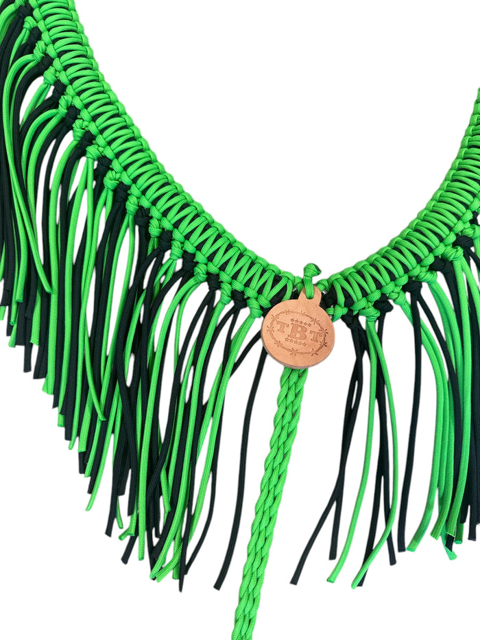 Neon green fringe  Tack set - Tiffanys Braided Tack LLC
