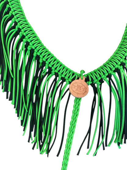Neon green fringe  Tack set - Tiffanys Braided Tack LLC