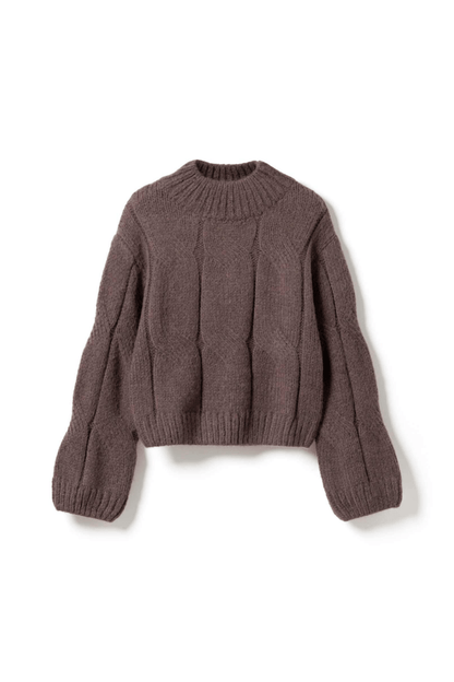 Noella 13780001 Lynx Knit Jumper Morel Brown - Dotique - Noella