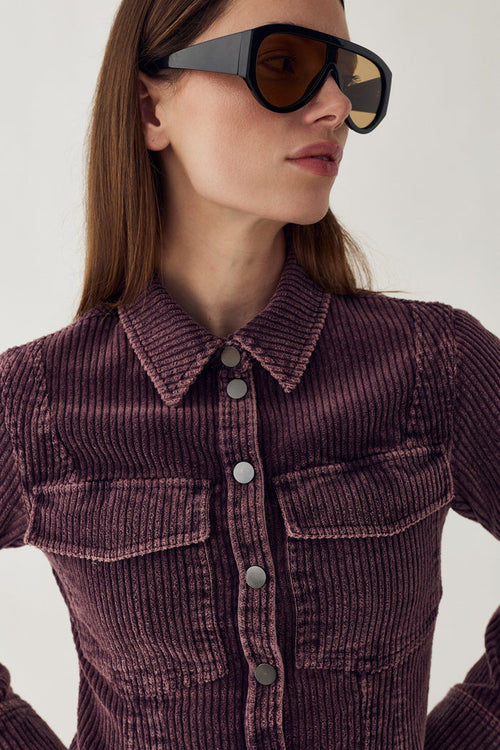 Noella N-Laela Shirt Winter Bloom Wash by Noella worn by a model. Shop Noella at Dotique