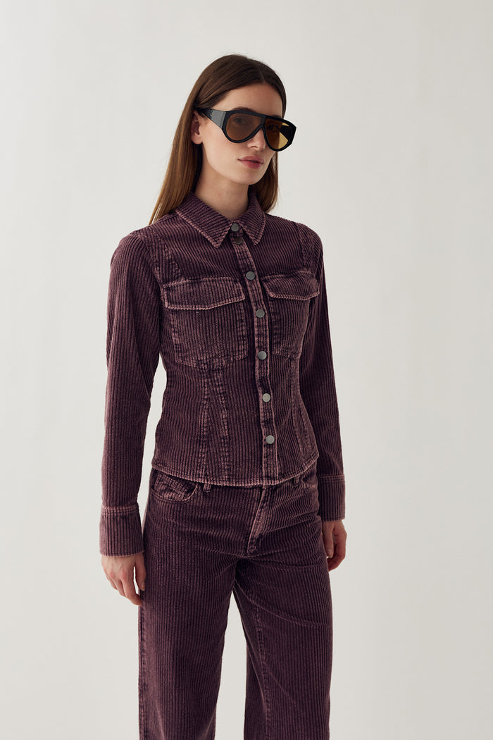 Noella N-Laela Shirt Winter Bloom Wash worn by a model by Noella. Shop Noella at Dotique
