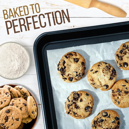 Non-Stick Baking Pans Set, Easy Clean, Carbon Steel, Blue