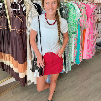 Nora Skirt (Red)
