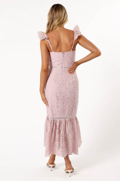 Petal and Pup USA DRESSES Novella Midi Dress - Pink