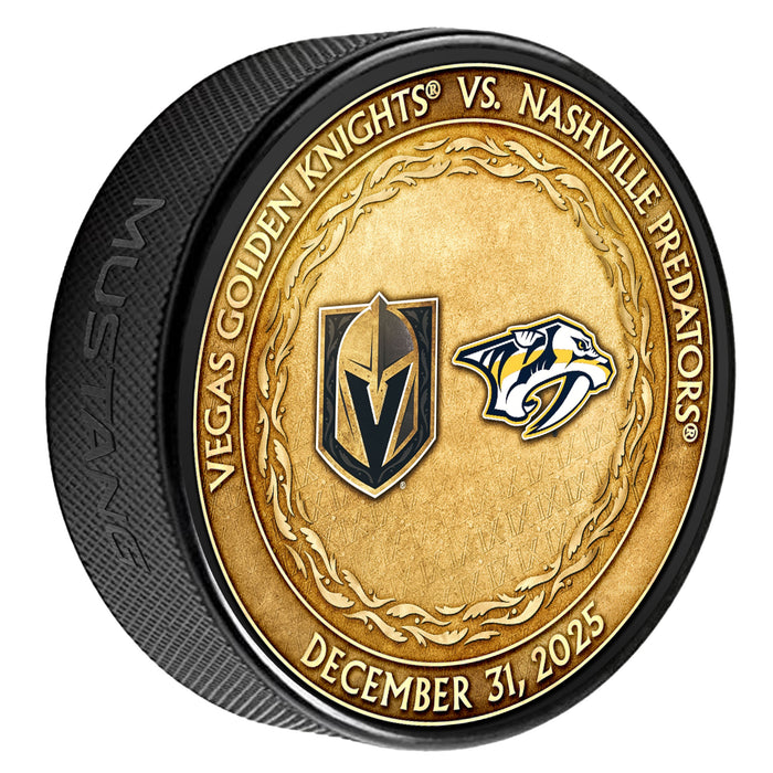 NSH vs. VGK Match-Up Puck 12/31/2025 - Vegas Team Store