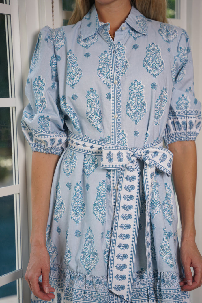 Oberoi Dress Bubble Yum Blue