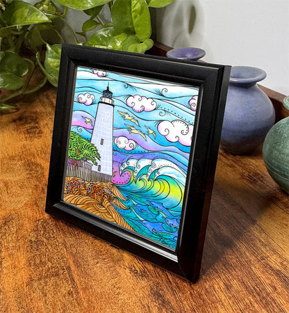 Ocracoke Waves Framed Art