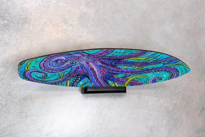 Octopus Surfboard Wall Art