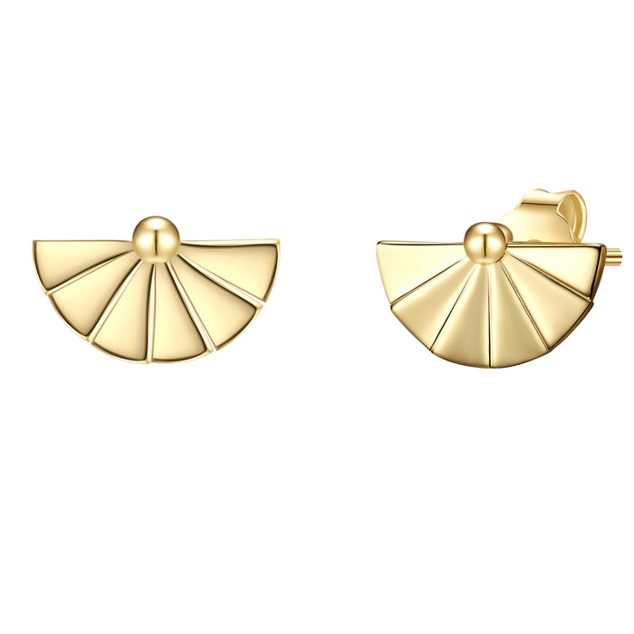Ohrstecker FÄCHER gelbgold