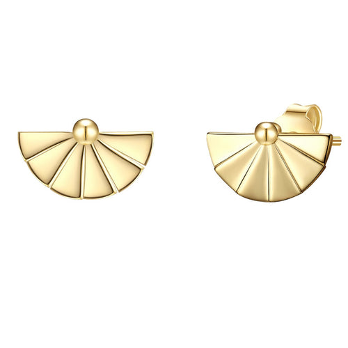 Ohrstecker FÄCHER gelbgold