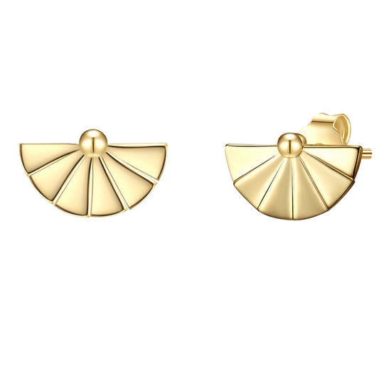 Ohrstecker FÄCHER gelbgold