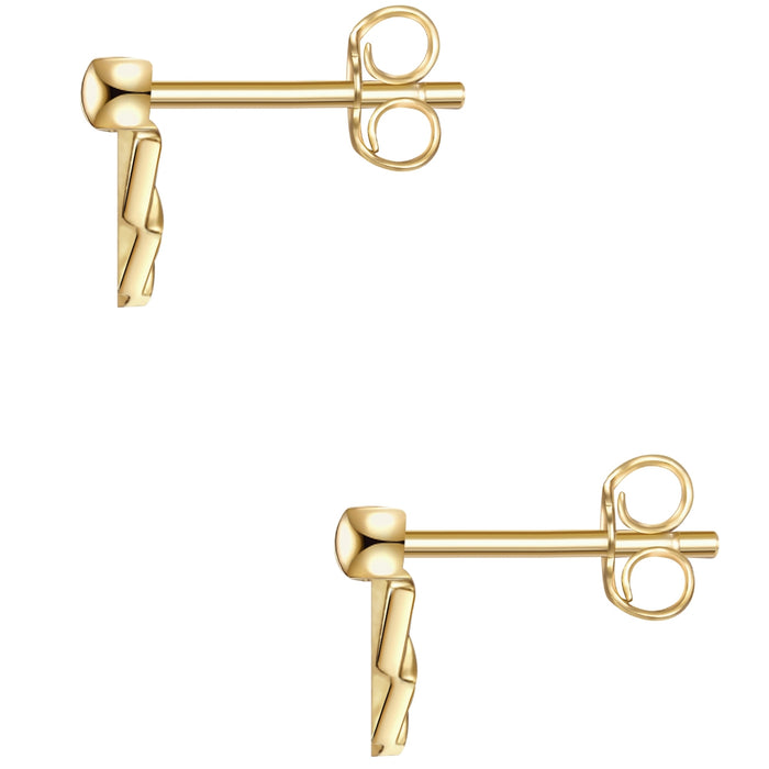 Ohrstecker FÄCHER gelbgold