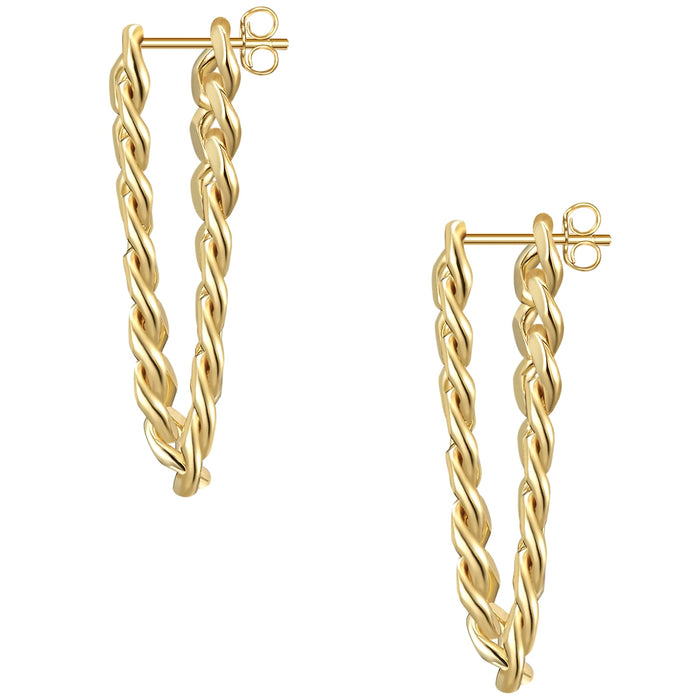 Ohrstecker gold Chunky-Style