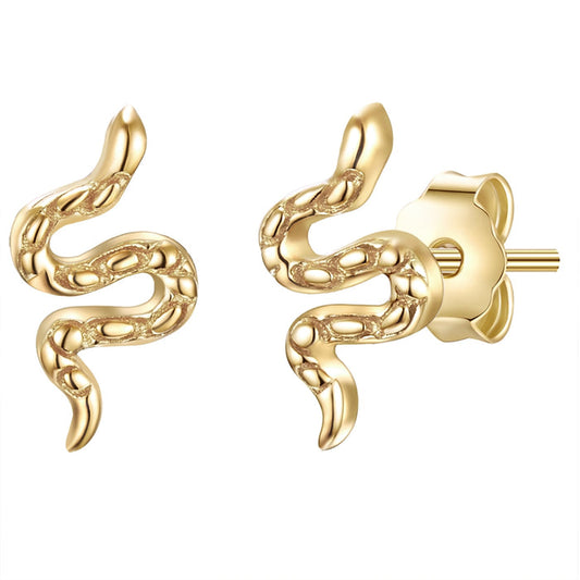 Ohrstecker gold Schlange