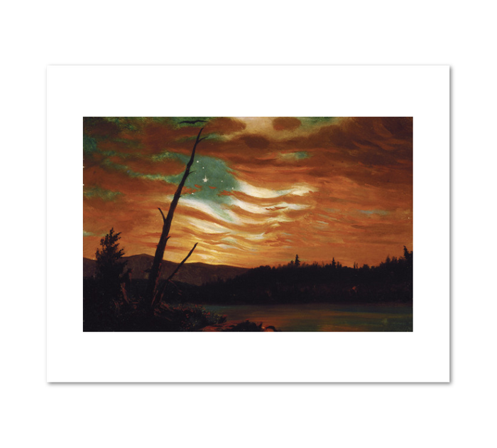 Frederic Edwin Church, Our Banner in the Sky, 1861, Terra Foundation for American Art. Fine Art Prints in various sizes by Museums.Co