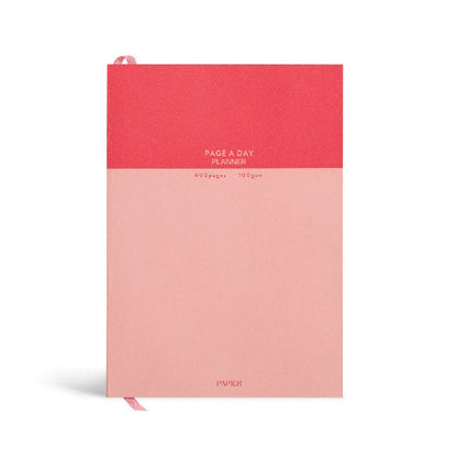 Papier Page a Day Planner, Undated, A5 Hardcover - Colorblock