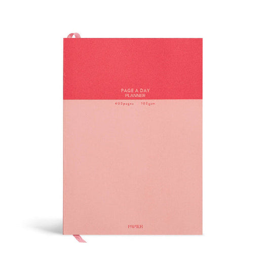 Papier Page a Day Planner, Undated, A5 Hardcover - Colorblock