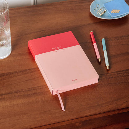 Papier Page a Day Planner, Undated, A5 Hardcover - Colorblock