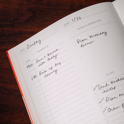 Papier Page a Day Planner, Undated, A5 Hardcover - Colorblock