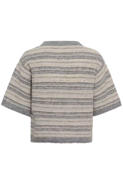 Part Two CerysPW Jumper Grey/French Oak Stripe 30310846 back view Shop Part Two at Dotique