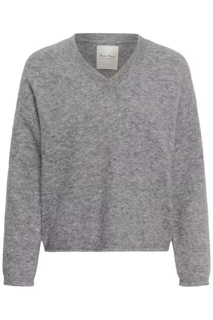 Part Two ChanillaPW Jumper Grey Melange 30310842 by Part Two Shop Part Two at Dotique