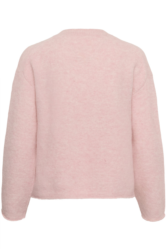 Part Two ChanillaPW Jumper Light Pink Melange 30310842 back view Shop Part Two at Dotique