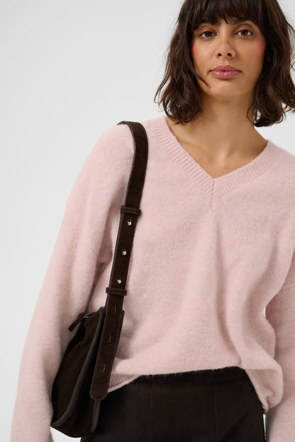 Part Two ChanillaPW Jumper Light Pink Melange 30310842 on model Shop Part Two at Dotique