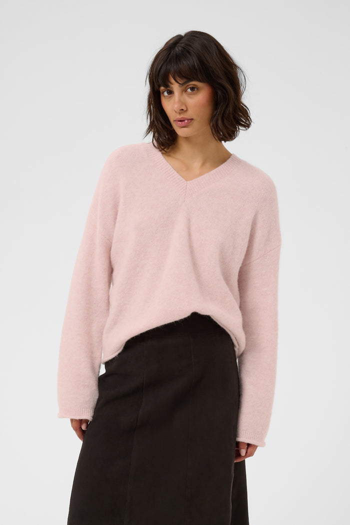 Part Two ChanillaPW Jumper Light Pink Melange 30310842 on model Shop Part Two at Dotique