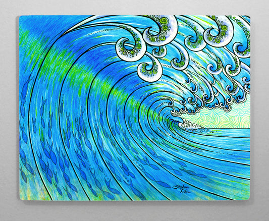 Party Wave Aluminum Wall Art