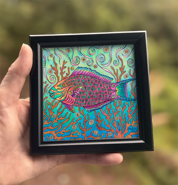 Party Wave Framed Art