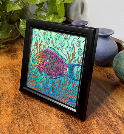 Party Wave Framed Art