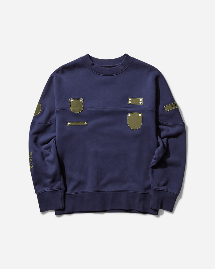 AFB Patched Sweat Shirts Navy Sweatshirts Crewneck PTCHSWT NAVY