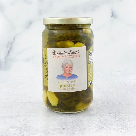 Paula Deen's Family Kitchen Good & Evil Pickles w/Garlic 16oz