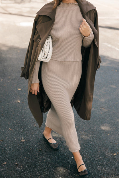 Petal and Pup USA SETS Payton Knitted Set - Taupe