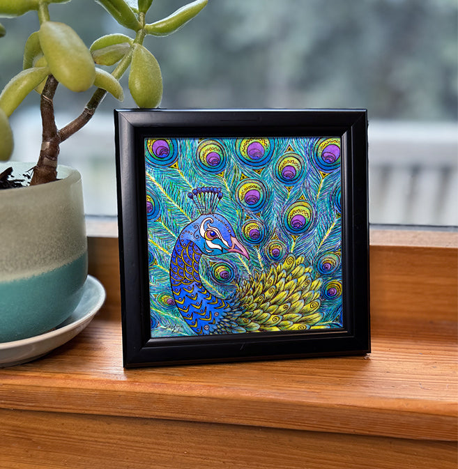 Peacock Framed Art