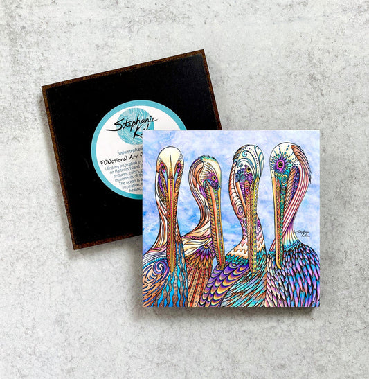 Pelican Party Magnet