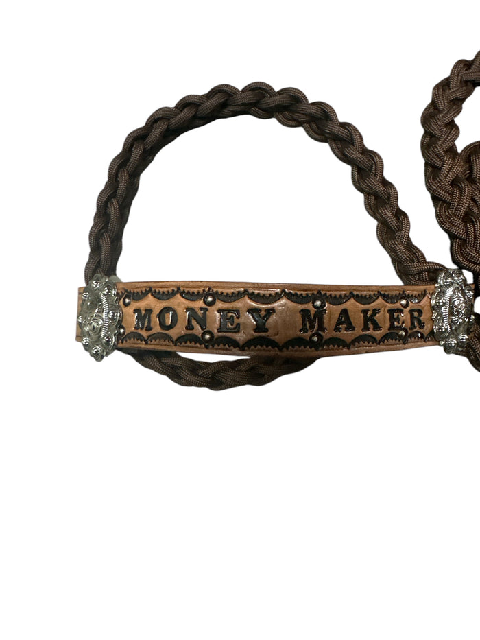Personalized goat halter - Tiffanys Braided Tack LLC