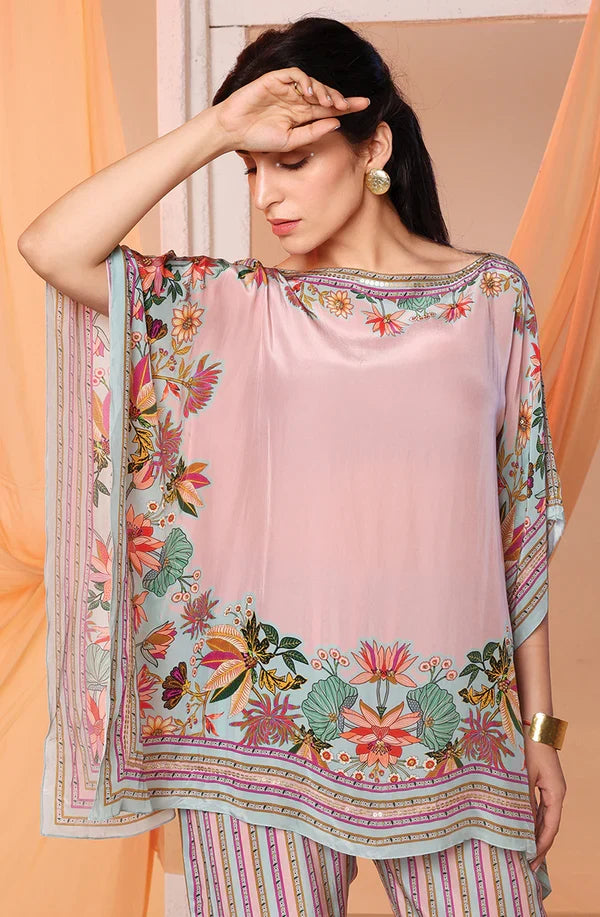 Pink Arani Kafan Set