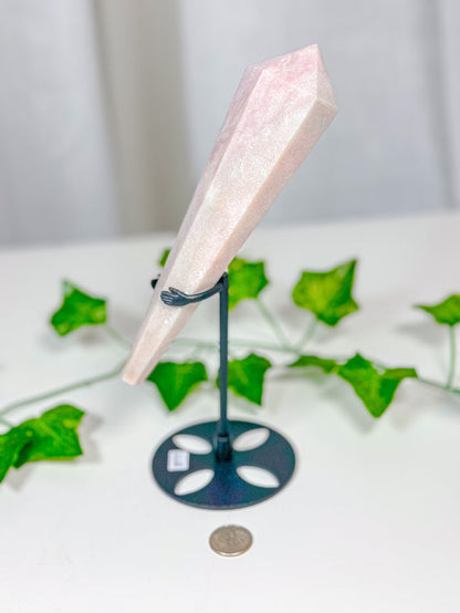 Pink Opal Wand on Stand (62B)
