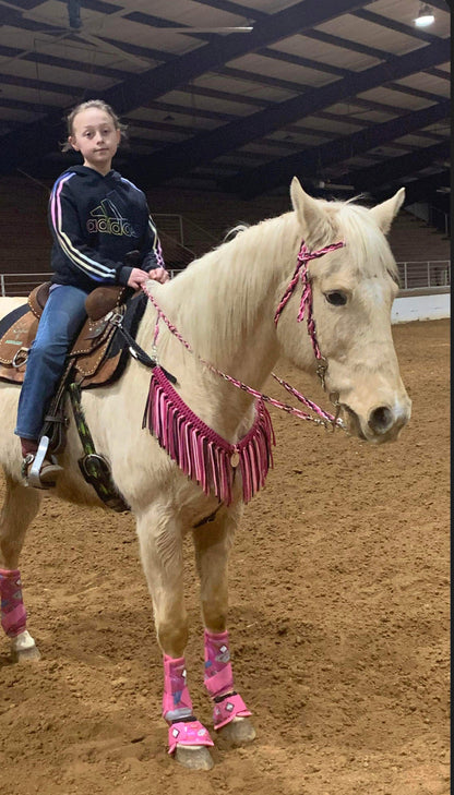 Pink Tack set - Tiffanys Braided Tack LLC