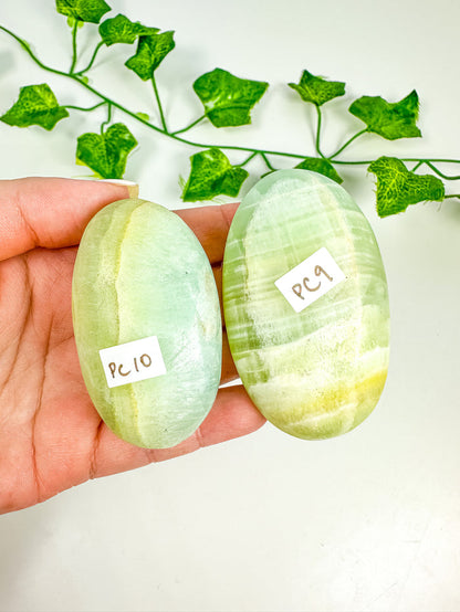 Pistachio Calcite Palmstone (PC12-PC9)
