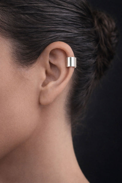 Plain Wide ear cuff | 925 silver